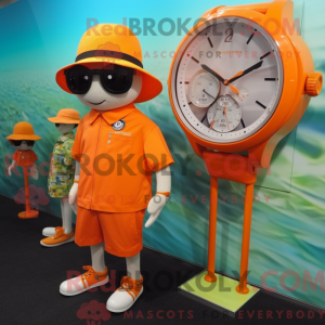 Orange Wrist Watch mascot...