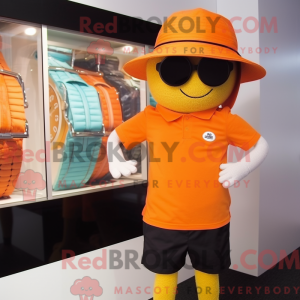 Orange Wrist Watch mascot...