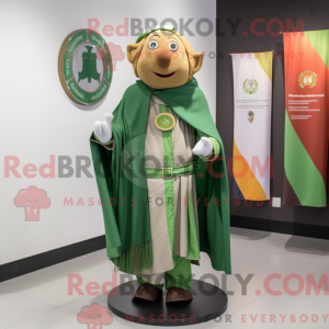 Olive Irish Flag mascot...