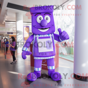 Purple Candy Box mascot...