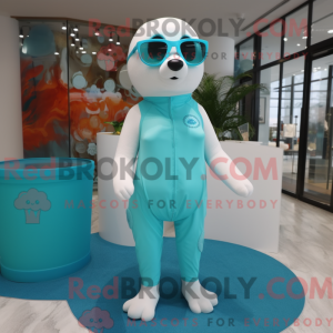 Turquoise Ermine mascot...