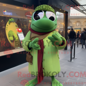 Grøn Moussaka maskot...
