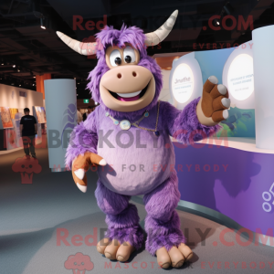 Lavender Minotaur mascot...