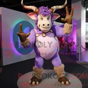 Lavender Minotaur mascot...