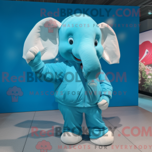 Cyan Elephant mascot...