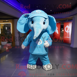 Cyan Elephant mascot...