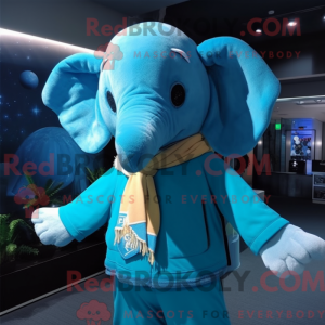Cyan Elephant mascot...
