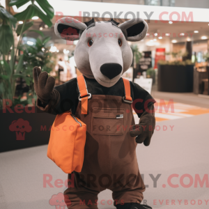 Rust Tapir mascot costume...