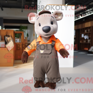 Rust Tapir mascot costume...