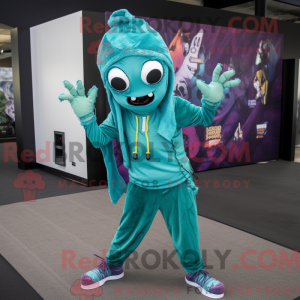 Teal Undead Maskottchen...