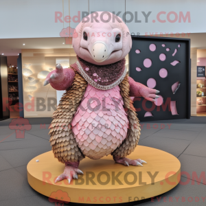 Pink Pangolin mascot...