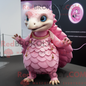 Pink Pangolin mascot...