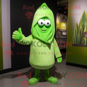 Postava maskota Lime Green...