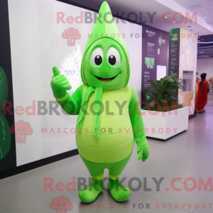 Postava maskota Lime Green...