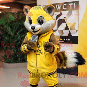 Mascotte de civette jaune...