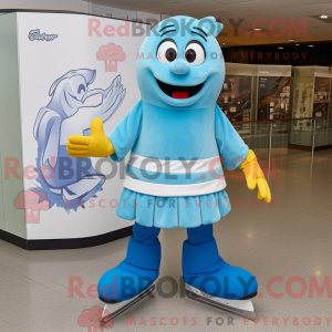 Postava maskota Sky Blue...