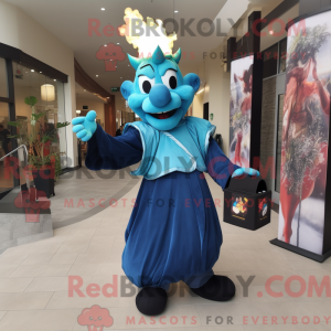 Blue Fire Eater maskot...