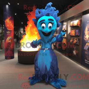 Blue Fire Eater maskot...