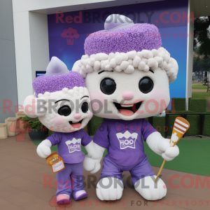 Lavender Pop Corn mascot...