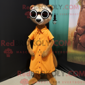 Orange Meerkat mascot...