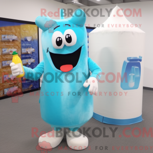 Postava maskota Cyan Bottle...