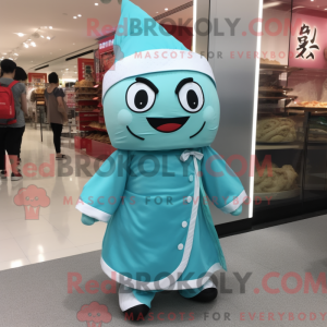 Turquoise Dim Sum mascot...