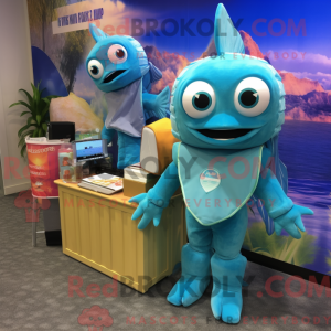 Personaggio mascotte Cyan...