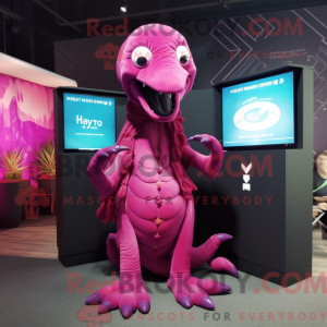 Magenta Hydra mascot...