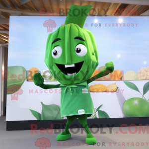 Green Spinach mascot...