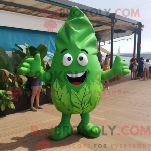 Green Spinach mascot...