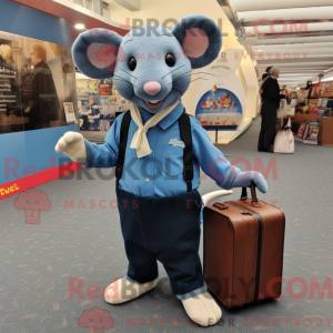 Disfraz de mascota Blue Rat...