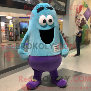Turquoise Eggplant mascot...