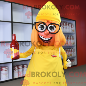 Gelbe Flasche Ketchup...