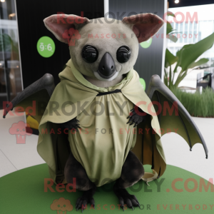 Olive Fruit Bat mascot...