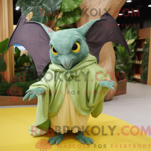 Olive Fruit Bat mascot...
