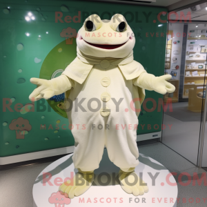 Cream Frog mascot costume...
