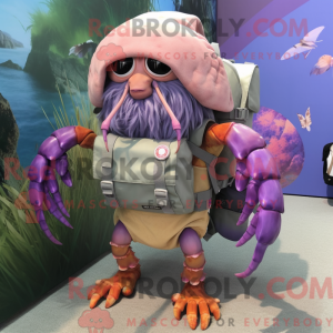 Lavender Hermit Crab mascot...