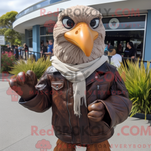 Brown Gull mascot costume...