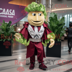 Maroon Caesar Salat maskot...