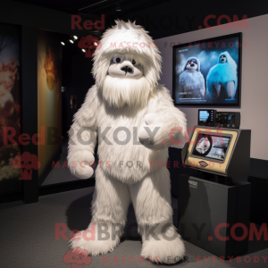 White Yeti mascot costume...