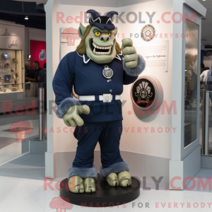 Navy Ogre mascot costume...