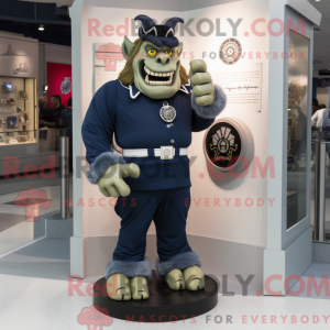 Navy Ogre maskot kostume...