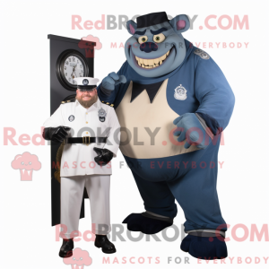 Navy Ogre mascot costume...