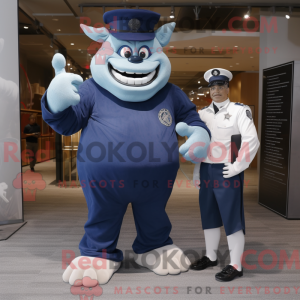 Navy Ogre maskot kostume...