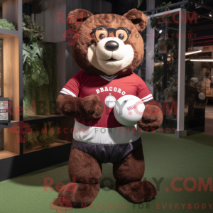 Bordowy Teddy...