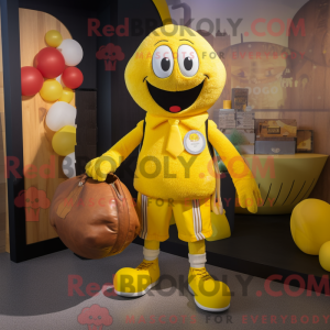 Yellow Juggle mascot...