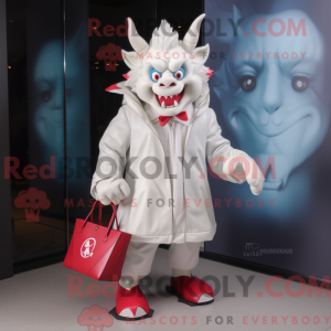 White Devil mascot costume...