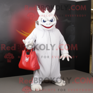 White Devil maskot kostume...