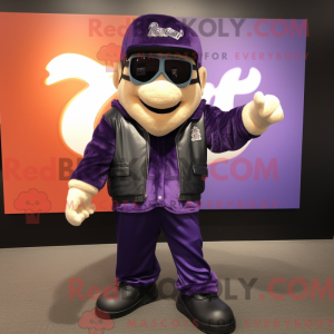 Purple Pop Corn mascot...