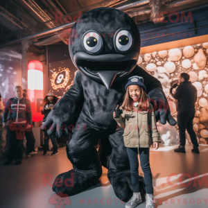 Black Kraken mascot costume...